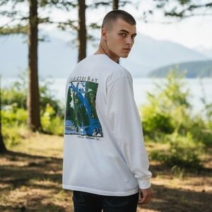 Vintage Oneita White Graphic Long Sleeve Tee